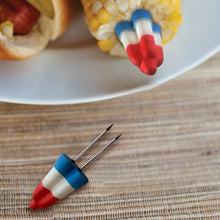 Load image into Gallery viewer, Patriotic Popsicle Themed Corn Handles, Set of 4 Pairs
