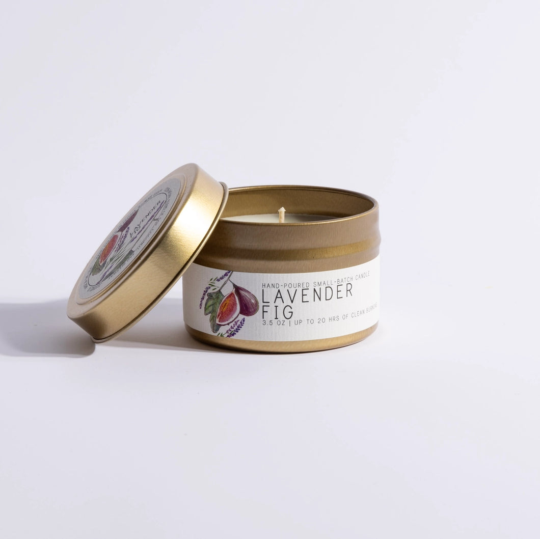 Lavender Fig 3.5 oz Just Bee Candle Tin