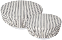 Load image into Gallery viewer, Ticking Stripe Bowl Covers (Set of 2)

