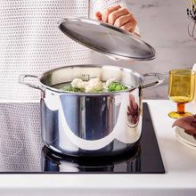 Load image into Gallery viewer, Alva 5-Ply Fully Clad Stock Pot with Lid — 7 Qt. [Online Only]
