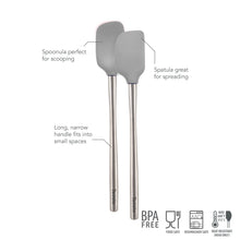 Load image into Gallery viewer, Flex-Core® Mini Spatula + Spoonula with Stainless Steel Handle [Online Only]
