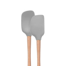 Load image into Gallery viewer, Flex-Core® Mini Spatula + Spoonula with Wood Handle [Online Only]
