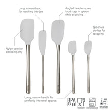 Load image into Gallery viewer, Flex-Core® Silicone and Stainless Steel Spatulas - Set of 5 [Online Only]
