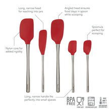 Load image into Gallery viewer, Flex-Core® Silicone and Stainless Steel Spatulas - Set of 5 [Online Only]
