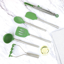Load image into Gallery viewer, Silicone and Stainless Steel Utensils - Set of 6 [Online Only]
