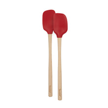 Load image into Gallery viewer, Flex-Core® Mini Spatula + Spoonula with Wood Handle [Online Only]

