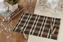 Load image into Gallery viewer, Plaid Woven Water Hyacinth Placemat
