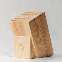 Load image into Gallery viewer, Natural Wood Universal Knife Block with 12 Slots
