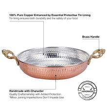 Load image into Gallery viewer, Copper Handmade Hammered Low Pot
