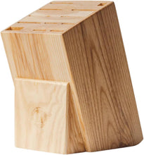 Load image into Gallery viewer, Natural Wood Universal Knife Block with 12 Slots
