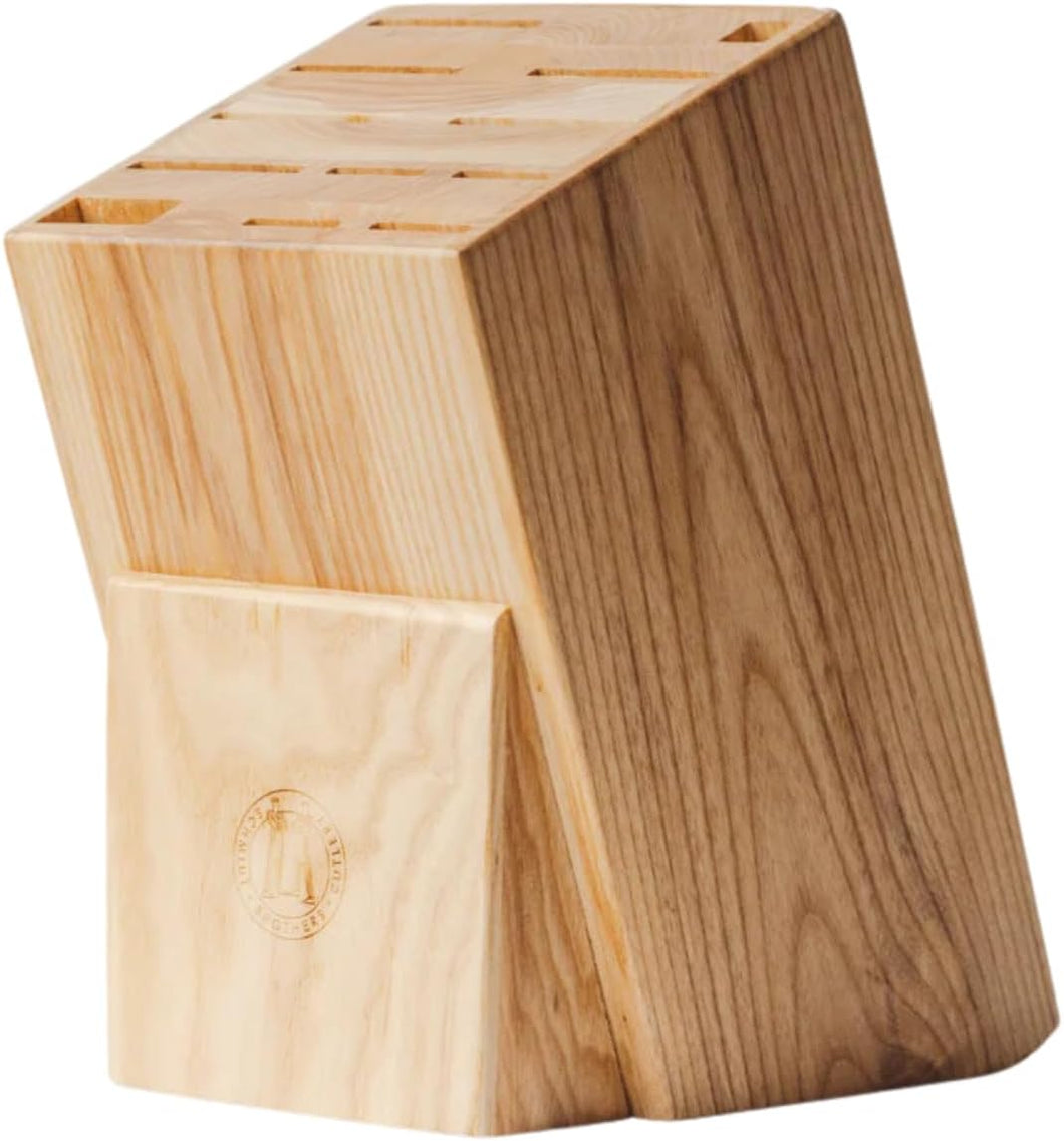 Natural Wood Universal Knife Block with 12 Slots