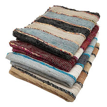 Load image into Gallery viewer, Woven Chindi Striped Fringe 100% Cotton Table Runner 16 x 72 Inch [Online Only]
