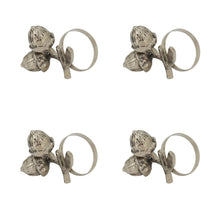 Load image into Gallery viewer, Harvest Acorn Brass Napkin Rings, Set of 4 [Online Only]
