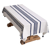 Load image into Gallery viewer, Classic Chain Print 100% Cotton Tablecloth with Tassel 55" W x 55" L [Online Only]
