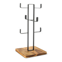 Load image into Gallery viewer, Mug Tree with Acacia Wood Base
