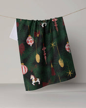 Load image into Gallery viewer, Geometry Keepsake Holiday Tea Towel
