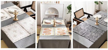 Load image into Gallery viewer, Reversible Two-Tone Woven Plus Sign Placemats 14”W x 19”L, Set of 4 [Online Only]
