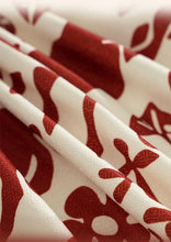 Load image into Gallery viewer, Red Deer and Floral Pom Pom Christmas Tablecloth [Online Only]
