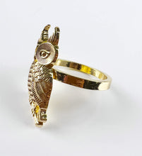 Load image into Gallery viewer, Perched Owl Metal Napkin Rings, Set of 4 [Online Only]

