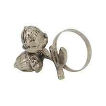 Load image into Gallery viewer, Harvest Acorn Brass Napkin Rings, Set of 4 [Online Only]
