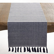 Load image into Gallery viewer, Bellaria Collection Ribbed Tassel Reversible Table Linens [Online Only]
