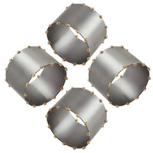 Load image into Gallery viewer, Modern Dot Rim Iron Napkin Rings, Set of 4 (3 Colors) [Online Only]
