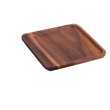 Load image into Gallery viewer, Acacia Wood Square Plates Set of 2 [Online Only]
