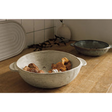 Load image into Gallery viewer, Gray Stoneware Fruit Bowl/Berry Strainer
