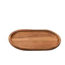 Load image into Gallery viewer, Acacia Wood Oval Plates Set of 2 [Online Only]
