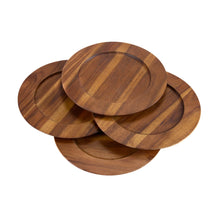 Load image into Gallery viewer, Acacia Wood Charger Plates Set of 4 [Online Only]
