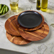 Load image into Gallery viewer, Acacia Wood Charger Plates Set of 4 [Online Only]
