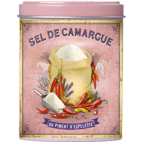 Esprit Provence Fine Salt from Camargue w/Espelette Pepper Tin
