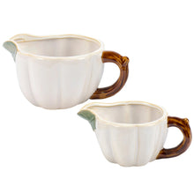 Load image into Gallery viewer, White Pumpkin Creamer/Gravy Boat (2 Sizes)
