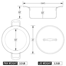 Load image into Gallery viewer, Eater x Heritage Steel 6 Quart Rondeau with Lid [Online Only]
