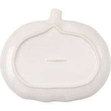Load image into Gallery viewer, White Ceramic Pumpkin Platter
