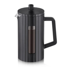 Load image into Gallery viewer, Kaffe Black Double Wall French Press Coffee Maker
