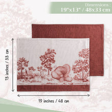 Load image into Gallery viewer, Holy Jouy Fall Thanksgiving Brown Placemats (Set of 4)
