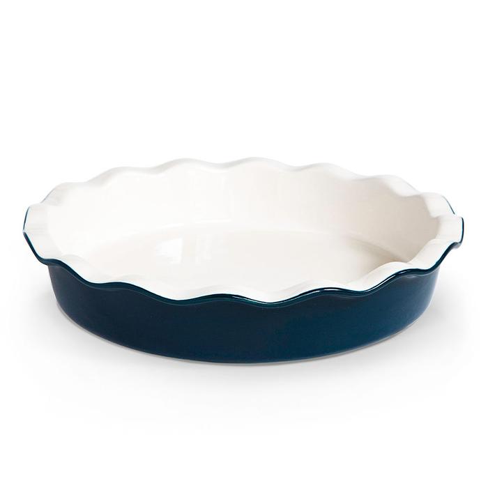 Ceramic Pie Dish, Navy