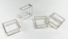 Load image into Gallery viewer, Square Metal Frame Napkin Rings, Set of 4 [Online Only]
