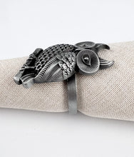 Load image into Gallery viewer, Perched Owl Metal Napkin Rings, Set of 4 [Online Only]
