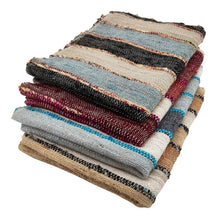 Load image into Gallery viewer, Woven Chindi Striped Fringe 100% Cotton Table Runner 16 x 72 Inch [Online Only]
