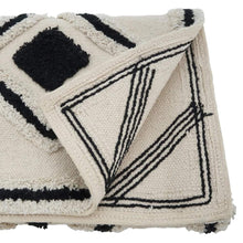 Load image into Gallery viewer, Textured Geometric Design Cotton Rug Shag Table Runner 16 x 72 Inch Rectangular [Online Only]
