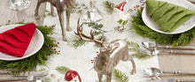 Load image into Gallery viewer, Pine Needle &amp; Red Berry Cotton Christmas Placemats &amp; Table Runner with Tassel 16"W x 72"L [Online Only]
