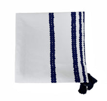 Load image into Gallery viewer, Classic Chain Print 100% Cotton Tablecloth with Tassel 55" W x 55" L [Online Only]
