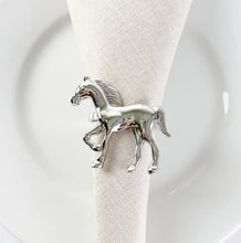 Load image into Gallery viewer, Horse Metal Napkin Rings, Set of 4 (5 Color Options) [Online Only]
