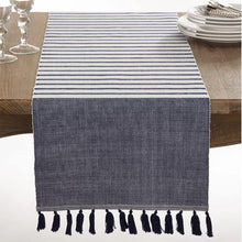 Load image into Gallery viewer, Bellaria Collection Ribbed Tassel Reversible Table Linens [Online Only]

