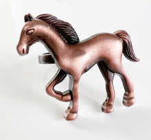 Load image into Gallery viewer, Horse Metal Napkin Rings, Set of 4 (5 Color Options) [Online Only]
