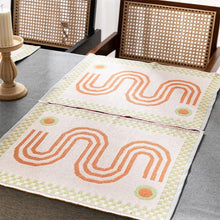 Load image into Gallery viewer, Reversible Two-Tone Woven Plus Sign Placemats 14”W x 19”L, Set of 4 [Online Only]
