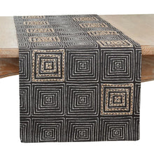 Load image into Gallery viewer, Embroidered Maze Design Cotton Table Runner 16" W x 72" L [Online Only]
