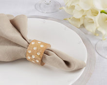 Load image into Gallery viewer, Handcrafted Dot Design Wooden Napkin Rings, Set of 4 [Online Only]
